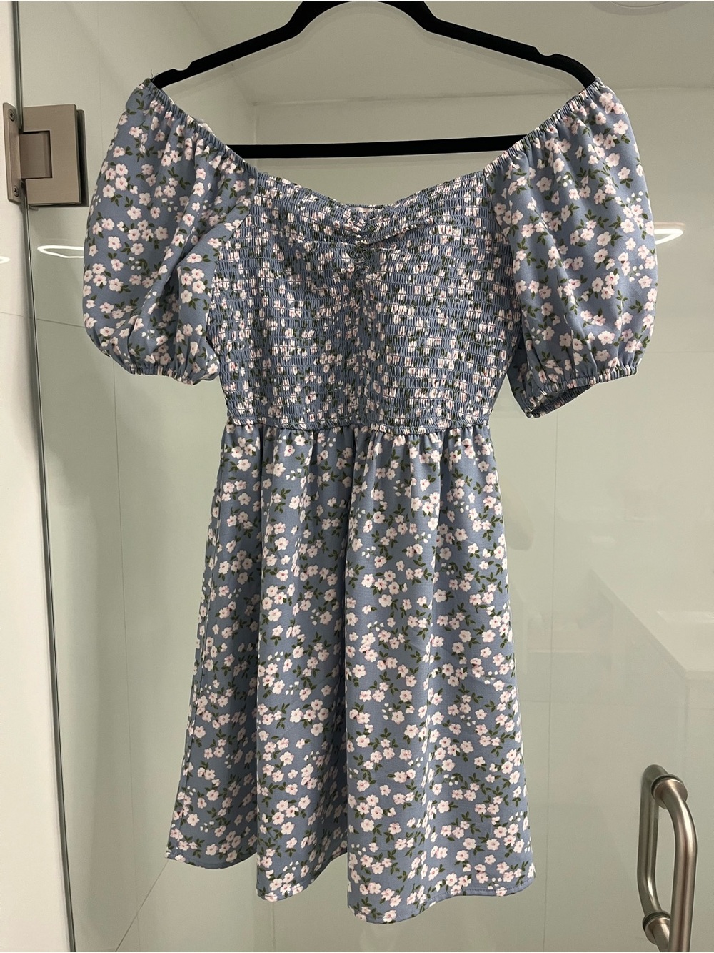 Floral Puff-Sleeve Dress NWOT
